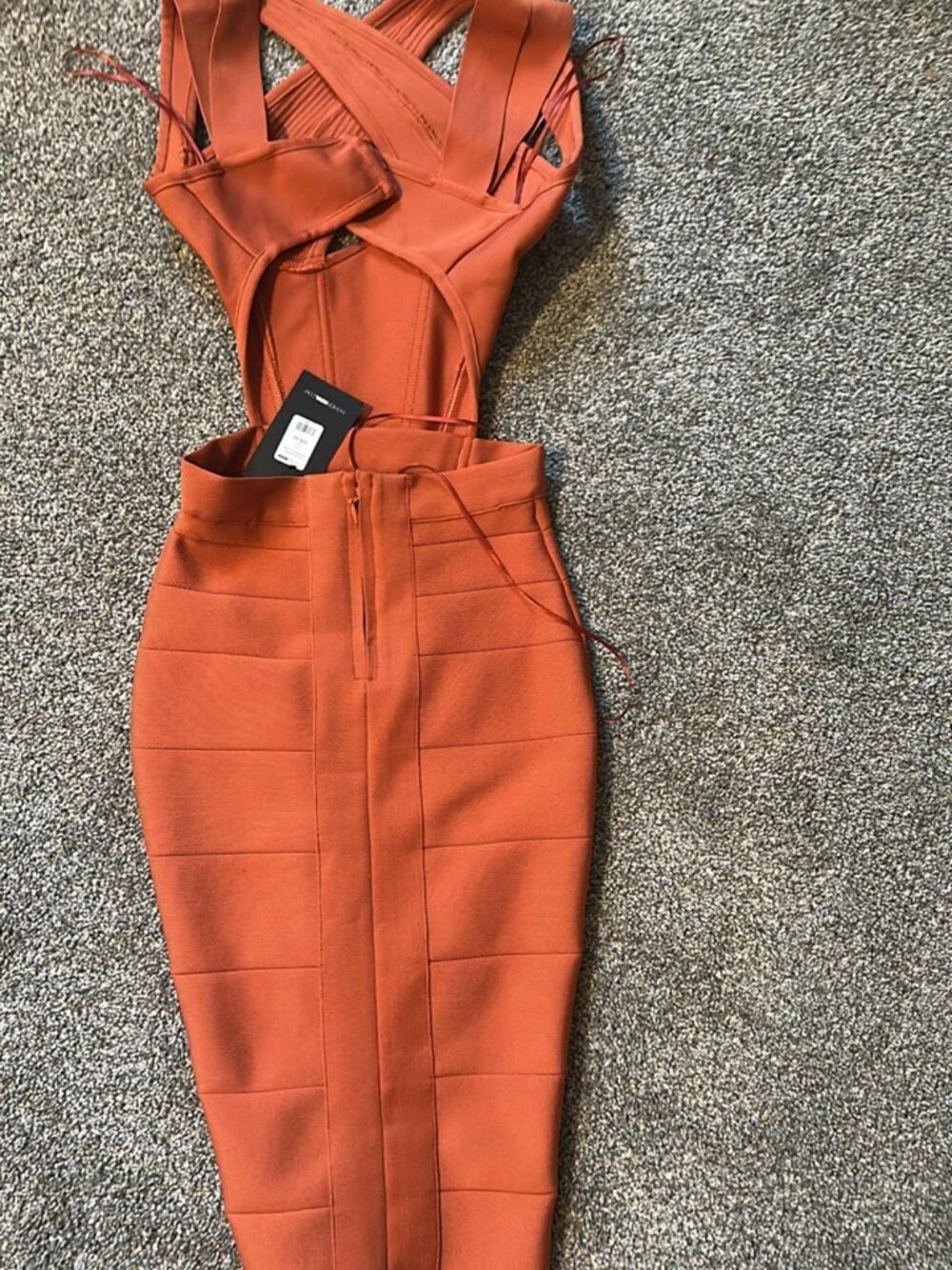Orange Body dress